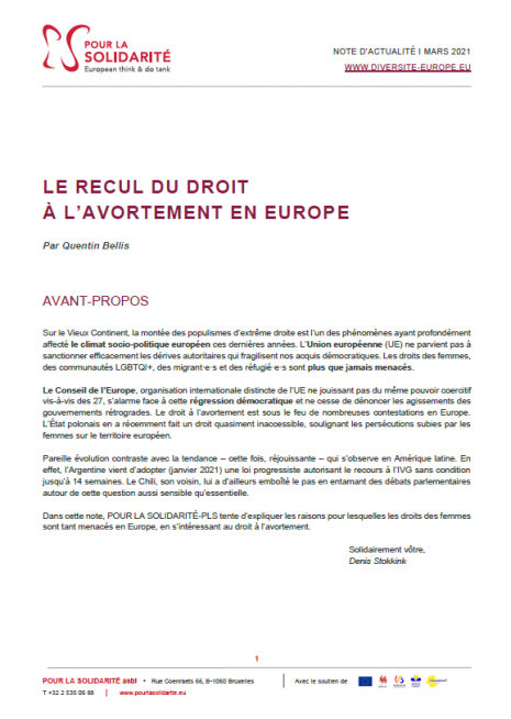 Veille  Le recul du droit à l’avortement en Europe