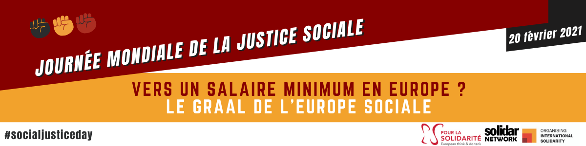 Veille  Le salaire minimum en Europe, c’est maintenant !